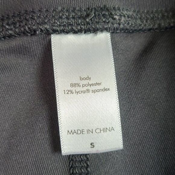 Lucy Tech Running Capri Crop Yoga Pants Gray Legging SM - Picture 4 of 7